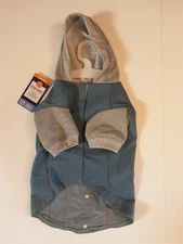 NWT Top Paw M Pet Dog Jean Jacket Hoodie 