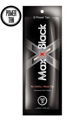Power Tan Maxx Black Premium Bräunung Sonnenbank Lotion Creme Beschleuniger 20ml