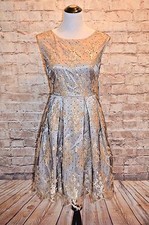 Modcloth Raise Glass to Classy Dress 6 NWT $200 dot embroidery no belt Eliza J  