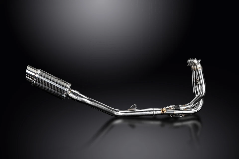 Triumph Daytona 675 675R 09-12 Complete Exhaust 3-1 8" Round Carbon Muffler - Image 3 of 4