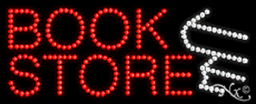 NEW “BOOK STORE" LOGO 27x11 SOLID/ANIMATED LED SIGN W/CUSTOM OPTIONS 20024 - Picture 1 of 3
