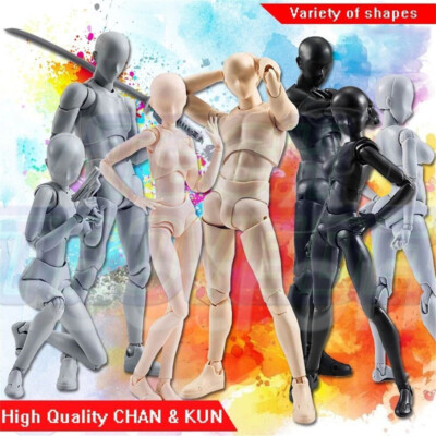 Artist Art Painting Anime Figure Sketch Draw Male Female Movable Body Action Toy