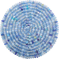 Large Hole Beads Spacer Beads Sky Blue Assorted European Craft Big Beads Large H