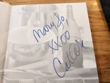 Cat Cora SIGNED TWICE Cooking from the Hip 2007 First Edition Hardcover 2 COA's