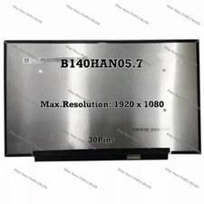 B140HAN05.7 Non-Touch LED Screen LCD Replacement 14" FHD 30Pins