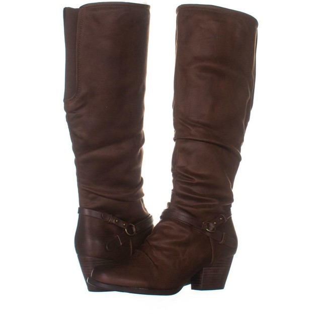 fabric knee high boots