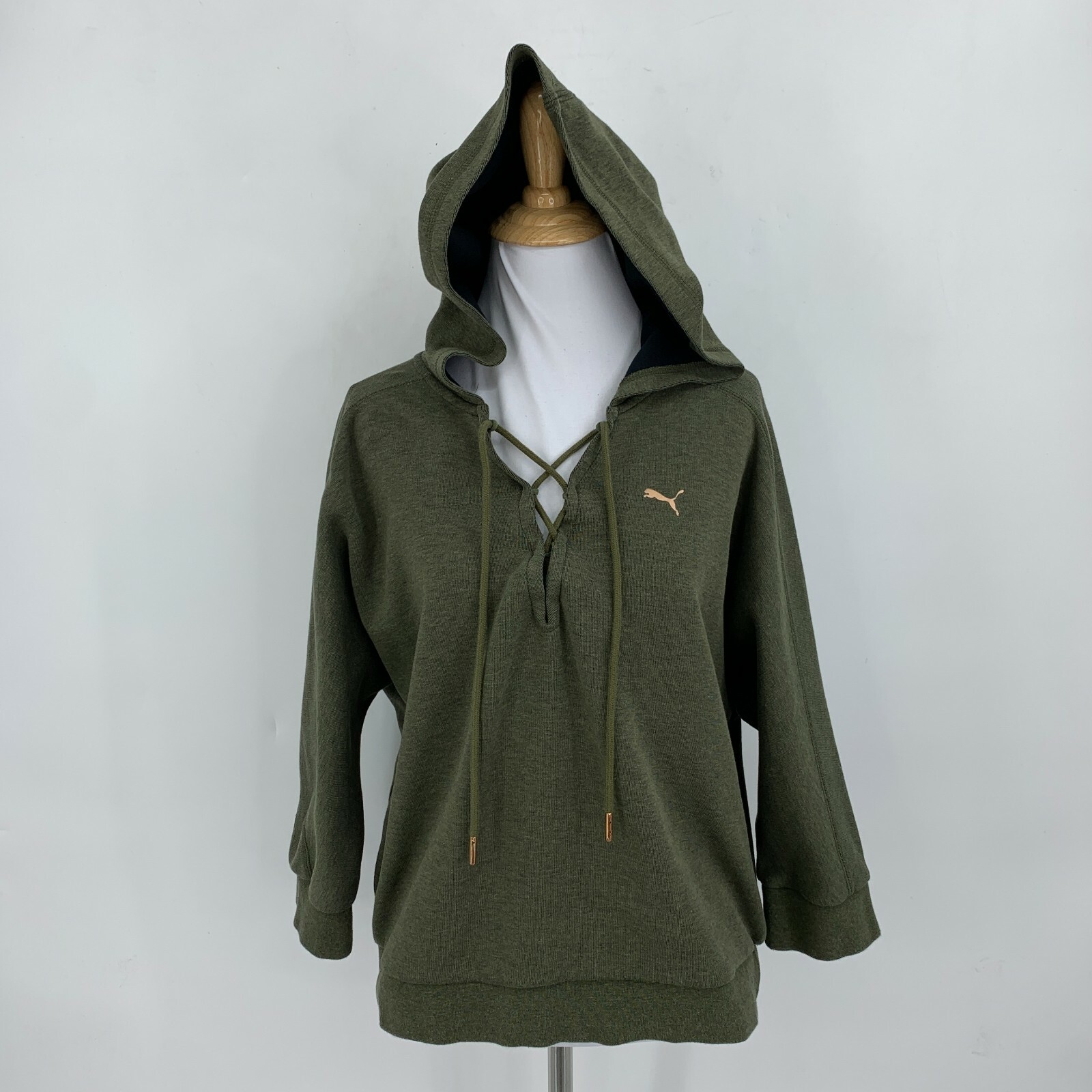 green puma hoodie womens