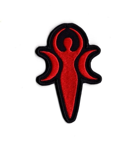 Pagen Moon Patch Embroidered Iron on Sew on patch Badge For Clothes - 第 1/1 張圖片