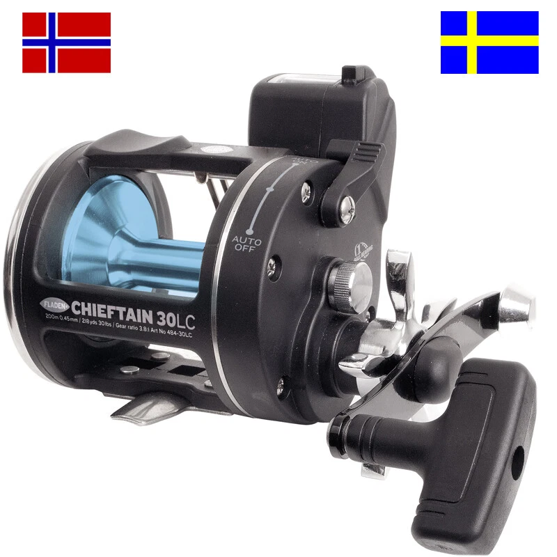 FLADEN Norwegen Deluxe Multirolle 30LW mit Zählwerk in Meter und Schnurführung