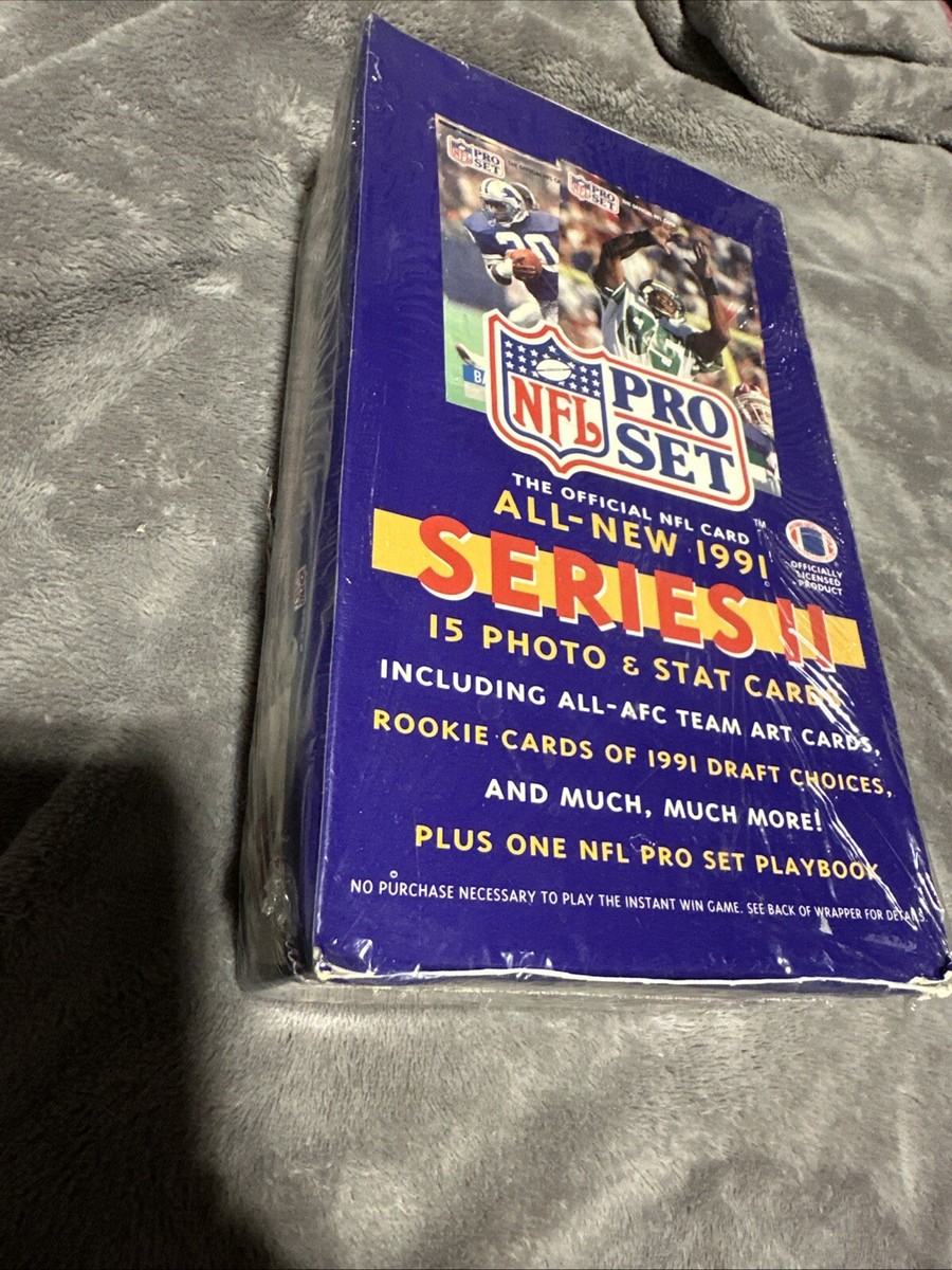 1991 Pro Set Football Series 2 Factory Sealed Box of 36 Wax Packs