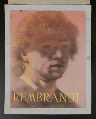 Radierung Schabkunst Rembrandt Mezzotinto Portrait Albertina 18x23,5 cm