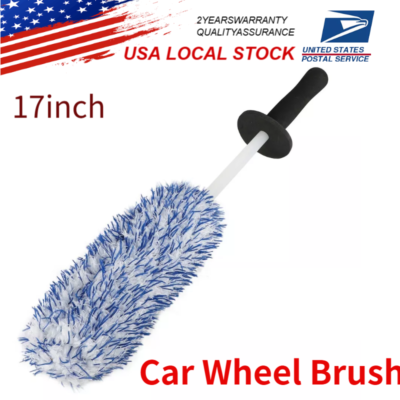 #ad Wash Cleaning 17quot; Auto Detailing Tool Car Wheel Brush Rims TireSeat Engine $7.99