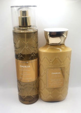 BATH AND BODY WORKS DAHLIA BODY MIST  LOTION 8 FL OZ SET OF 2 