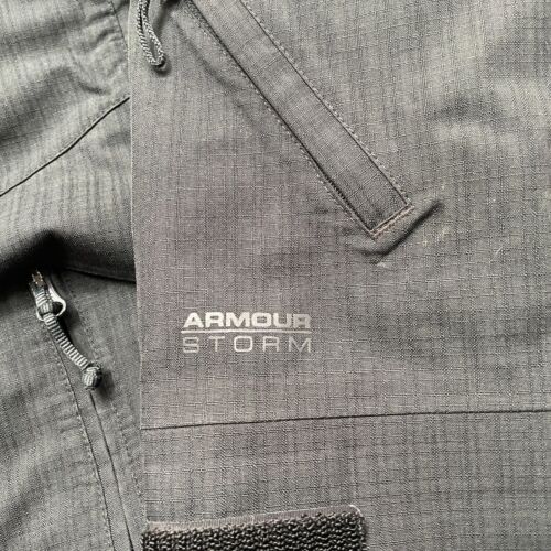 Under Armour Jacket Medium Black Storm Coldgear Infrared Full Zip Hooded READ - Picture 3 of 15