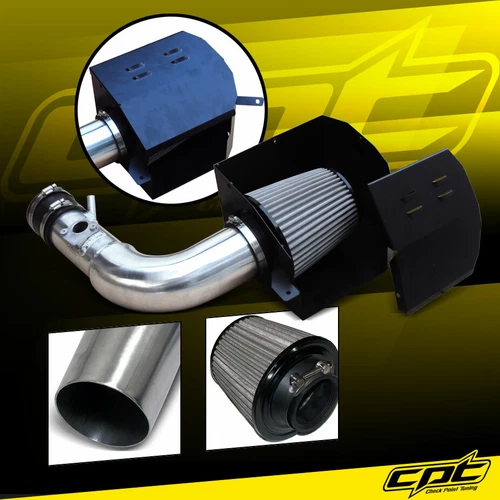 For 13-20 Scion FRS BRZ 2.0L 4cyl Polish Cold Air Intake + Stainless Filter