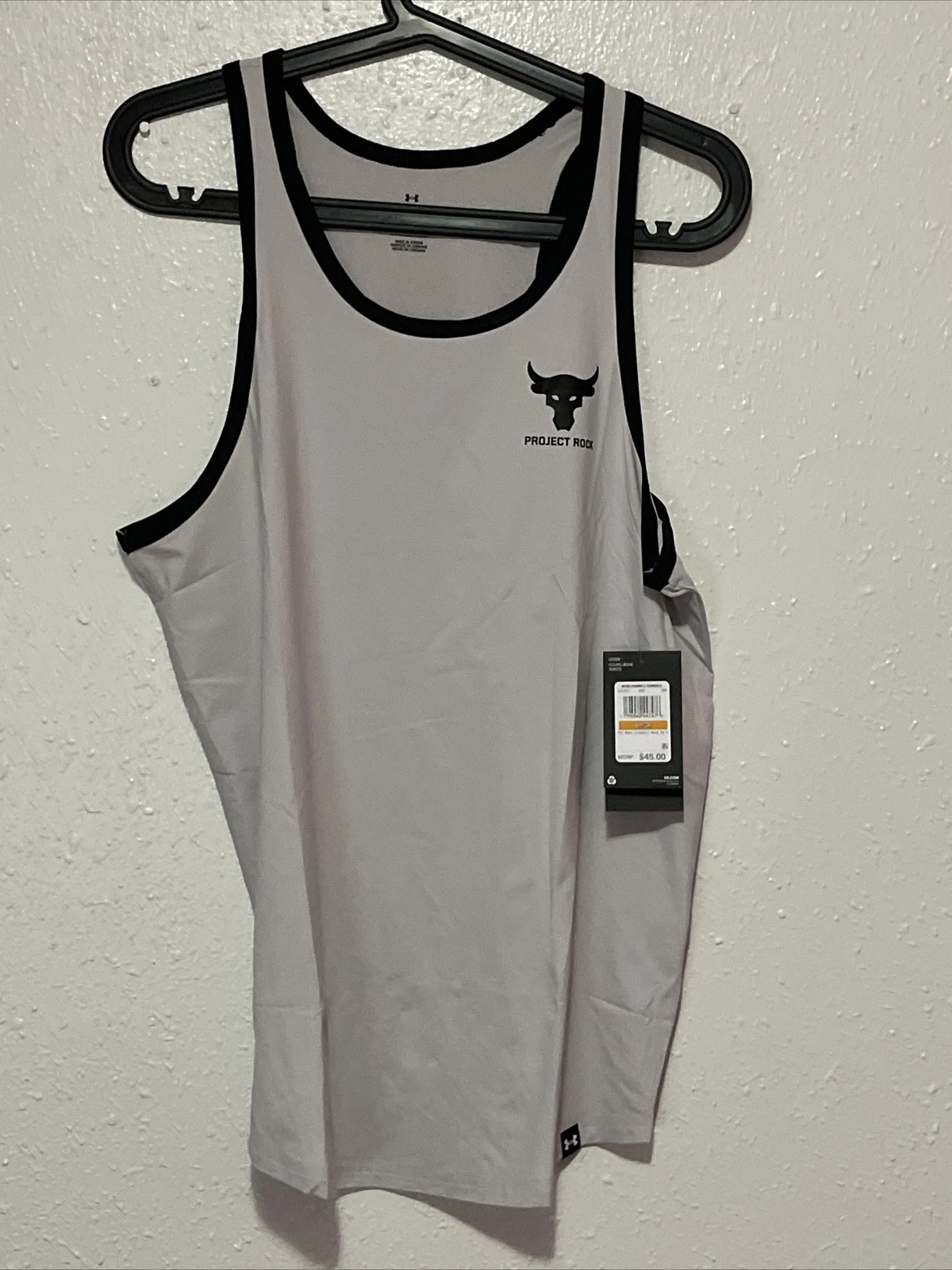 Under Armour Project Rock Iso-chill Mens Small Muscle Tank Top 1377817 Gray $45*
