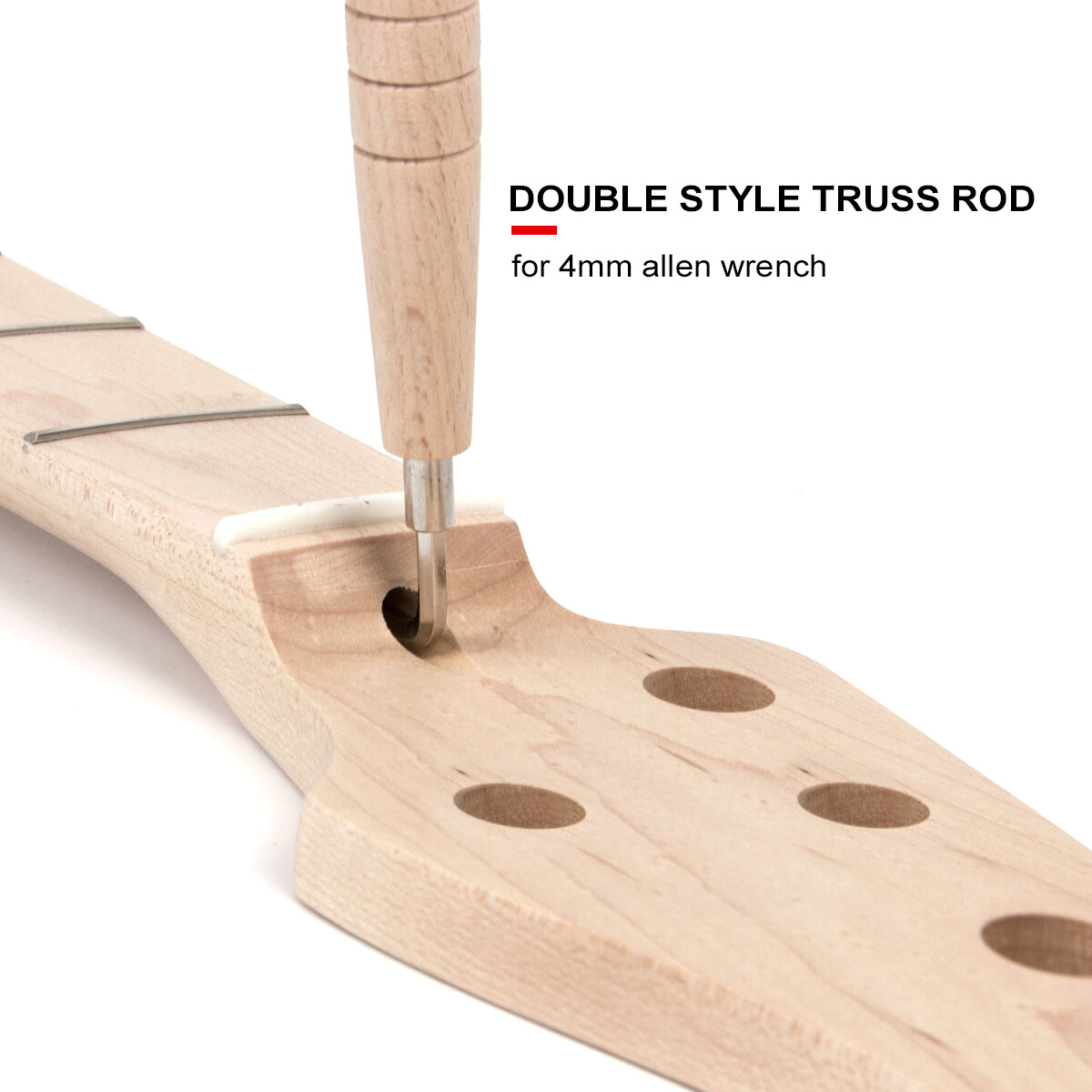 Kmise Electric 5 String Bass Guitar Neck for PB Bass Parts 21 Fret