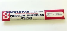 HOROLOVAR 400 DAY CLOCK TEMPERATURE COMPENSATING SUSPENSION SPRING WIRE .079mm.