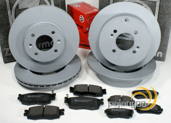 Zimmermann Bremsscheiben 280 Mm + 262 Mm BeläGe Vorne Hinten FüR Hyundai I20-image
