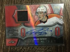 Nolan Patrick 2017-18 Leaf Invictus Signature Materials SP #5/15 C'D SM-NP1