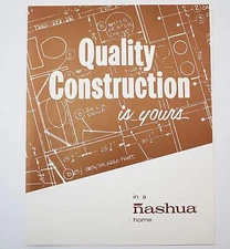 1960s Nashua Mobile Homes Color Ad Brochure Mid-Century Modern #10