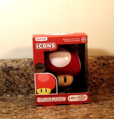 Paladone Icons Super Mario Super Mushroom Light #002 NEW