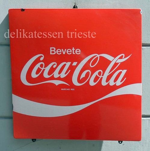 coca cola cocacola original vintage targa insegna smaltata