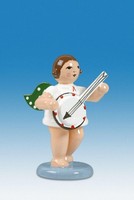 Engelmusikant Engel Mit Banjo Ohne Krone HöHe Ca 6 Cm NEU Holzengel Erzgebirge