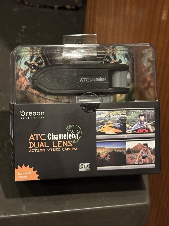 Câmera de vídeo de ação Oregon Scientific ATC Chameleon lente dupla - Imagem 3 de 4