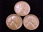 1911-P VF/XF, 1911-D VG, & 1911-S Good grade Lincoln Cents, a (3) Three Coin Lot