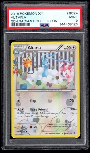 2016 POKEMON XY ALTARIA GEN RADIANT COLLECTION RC24/RC32 PSA 9 MINT