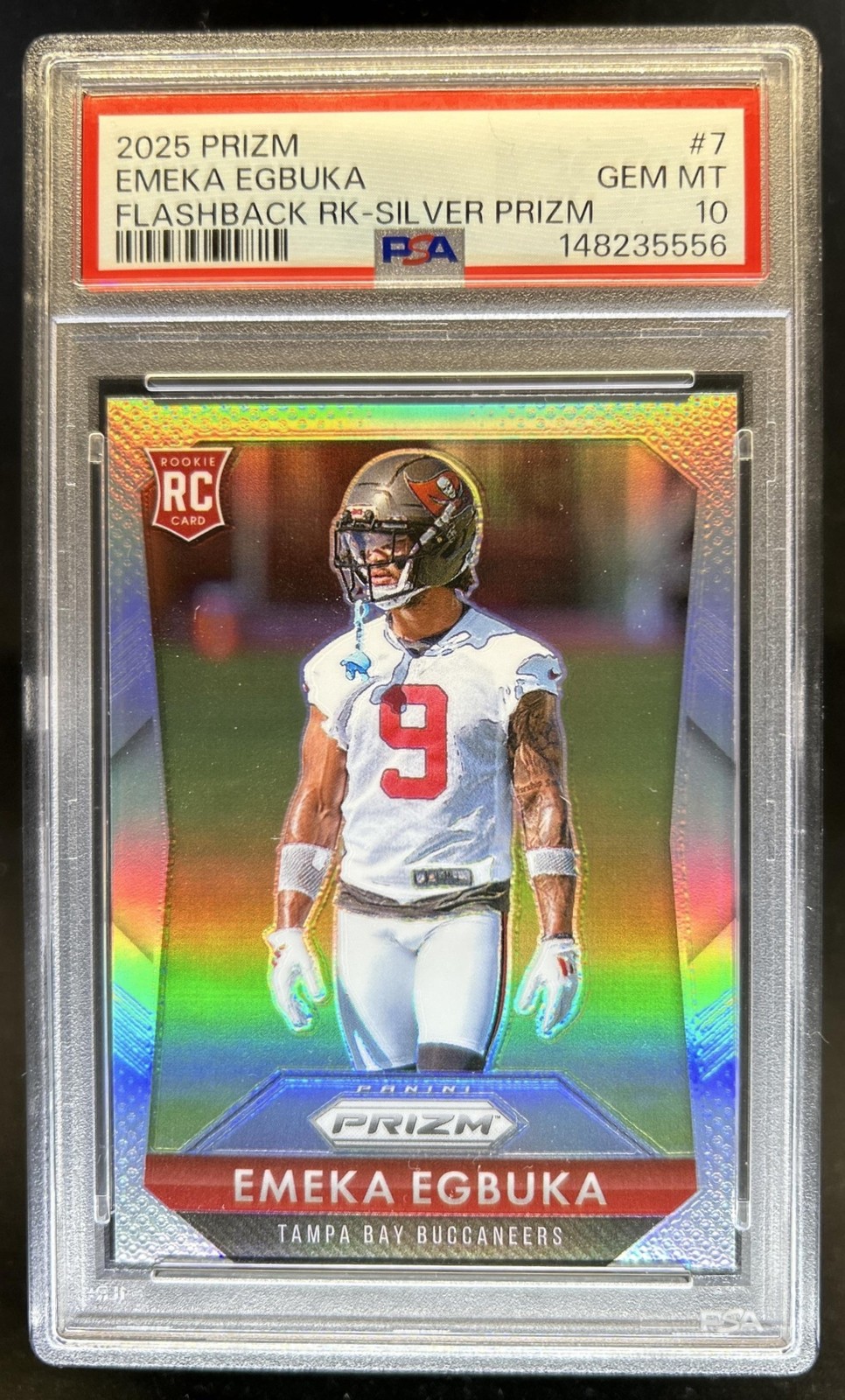 Emeka Egbuka Panini Prizm Prizm Flashback Rookie #7 Silver Prizm