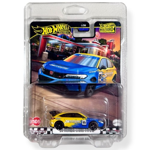 Hot Wheels Premium JDM Honda Spoon Civic Type-R 2024 Boulevard Blue 1:64