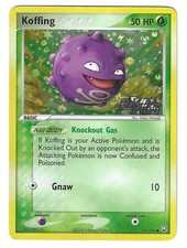 Pokemon Koffing 61/109 EX Team Rocket Returns Stamped Reverse Holo 2004