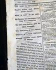 JOHN BELL HOOD Failed Tennessee Campaign w/ Nashville 1865 Civil War Newspaper