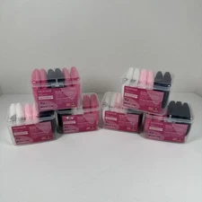 6 New FaceMade Set of 6 Face Powder Puffs Travel Case Soft Makeup Applicator Lot