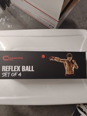 CHAMPS MMA Reflex Ball Set Of 4 with Punch counter App : 4 Balls Varying Weight