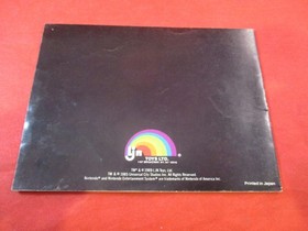 Back to the Future Nintendo NES Instruction Manual Booklet ONLY #S