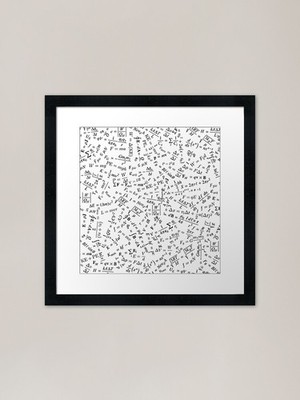 Equation Overload II Framed Art Pri Framed Wall Art Poster Canvas Print Picture