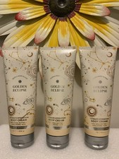 3 New GOLDEN ECLIPSE BATH BODY WORKS BODY CREAM LOTION