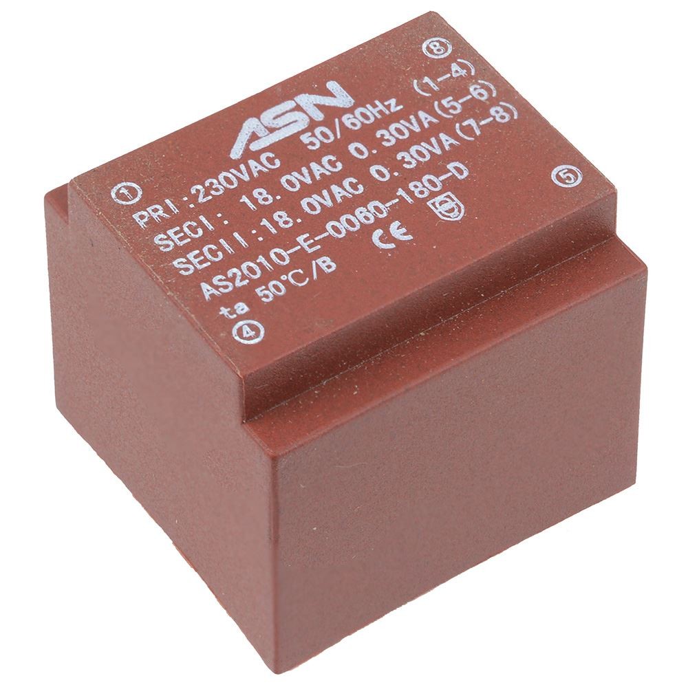 0-15V 0-15V 0.6VA 230V Encapsulated PCB Transformer