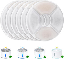 Cat Water Fountain Filter Replacement, 6/8/12/16/8 4 Pack, round Carbon Filters