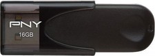 PNY Attach 4 16GB USB 2.0 Flash Drive - Black P-FD16GATT4-GE