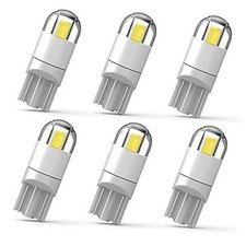 194 LED Car Bulb, 1.5W, White, 360 Degree Lighting, 100 Lm/Bulb, 12V 6pcs 194