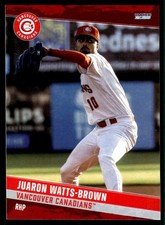 2025 Juaron Watts-Brown MiLB Minor League Rookie Card Vancouver Canadians