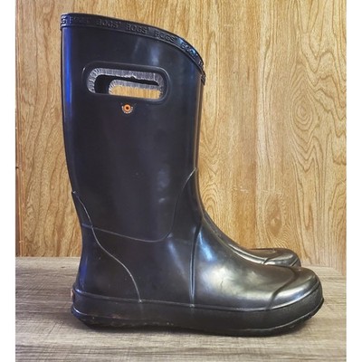 Bogs Tall Slip On Rainboots Youth Size 6 Black