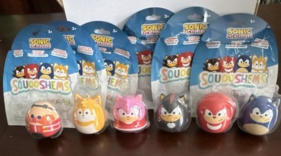 6 Sonic the Hedgehog Squooshems Mini 2  Squishy Figures **OWN THE COMPLETE SET**