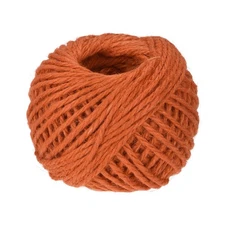 164 Feet 2.5mm Garden Twine, Jute Rope, Jute Twine String Cords Orange for DIY