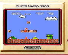 Nintendo Game & Watch Super Mario Bros Handheld Console Clock  New Sealed