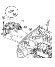 Genuine Mopar Air Cleaner Latch 5277576
